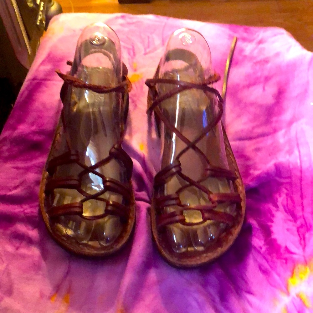 Vintage Leather Roberto leather gladiator sandals